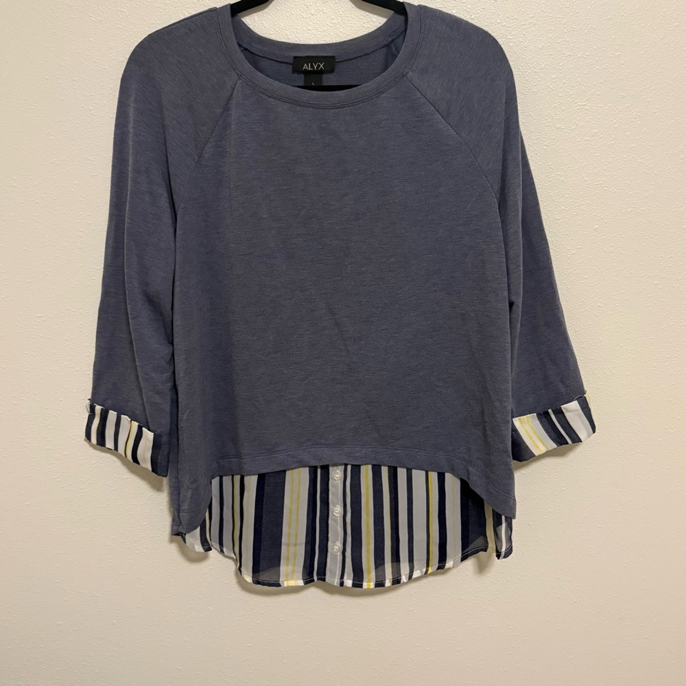 ALYX Blue Striped Women's Top